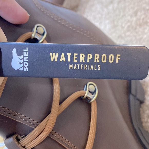 NIB Sorel Joan of Arctic Wedge III waterproof Lace boot Hazelnut/Blackened Brown - Picture 12 of 14